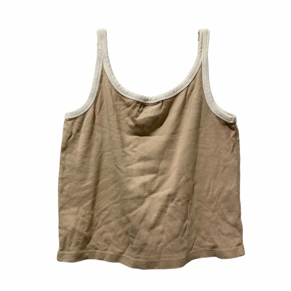 Ralph Lauren Medium Vintage Ran and White Tank Top Cotton Y2k 90’s Retro B8 - Picture 3 of 6